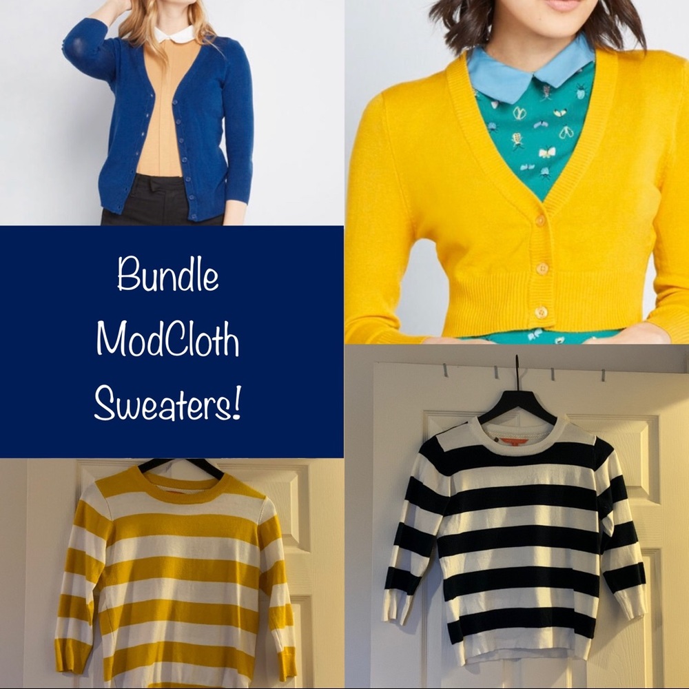 Lots of ModCloth sweaters to love and bundle